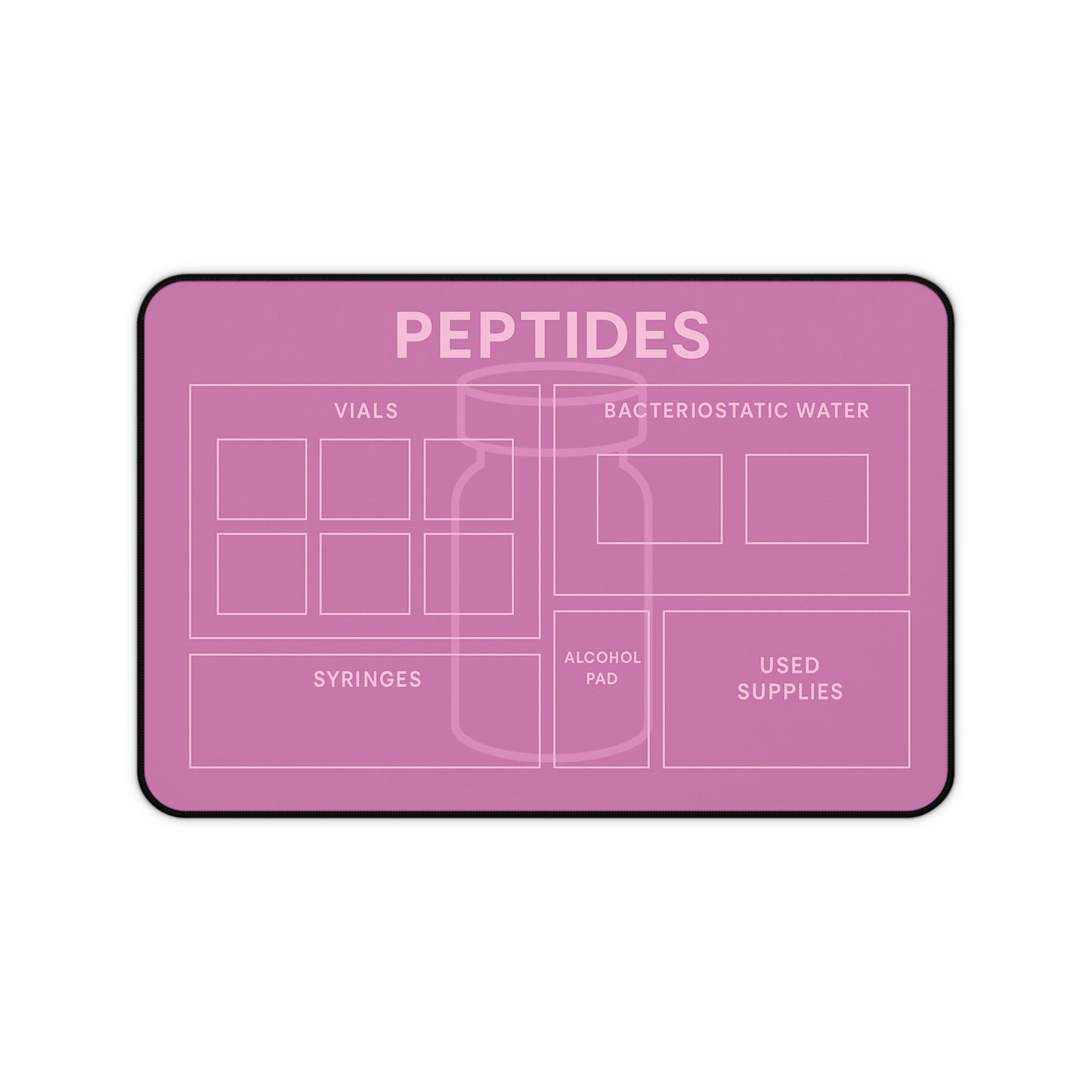 Peptide Reconstitution Placemat - Pink