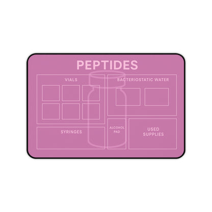 Peptide Reconstitution Placemat - Pink