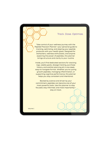 Digital Download - Peptide Precision Planner
